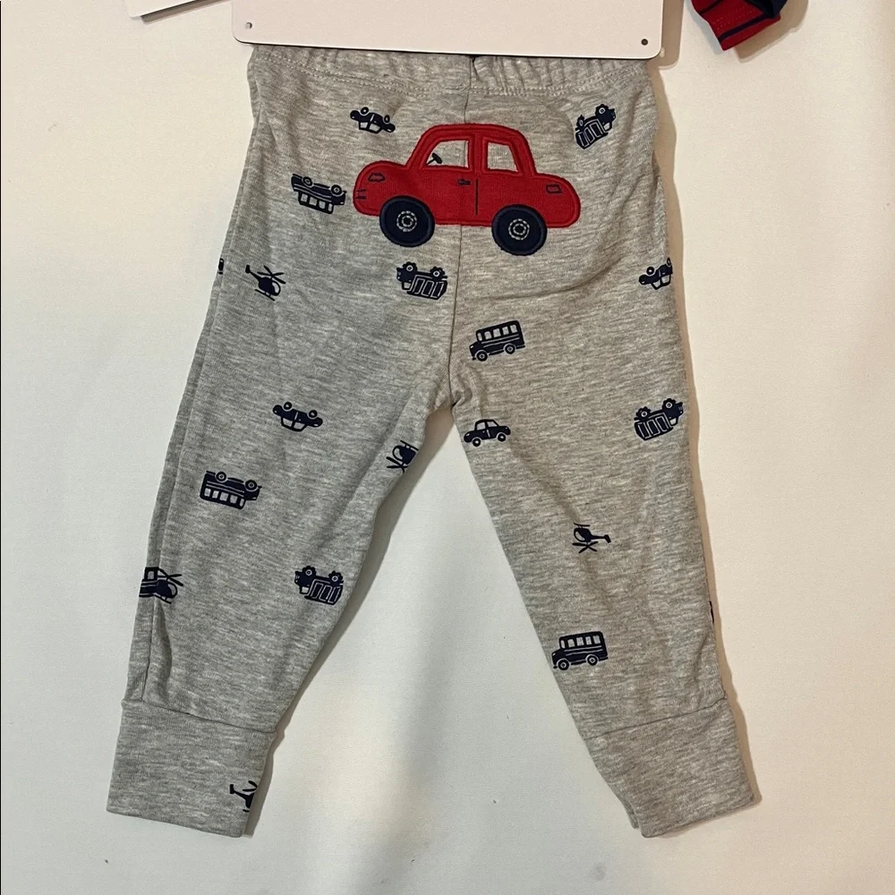 NEW Carter's 3-piece Set- car themed, navy, gray, red - Picture 13 of 13